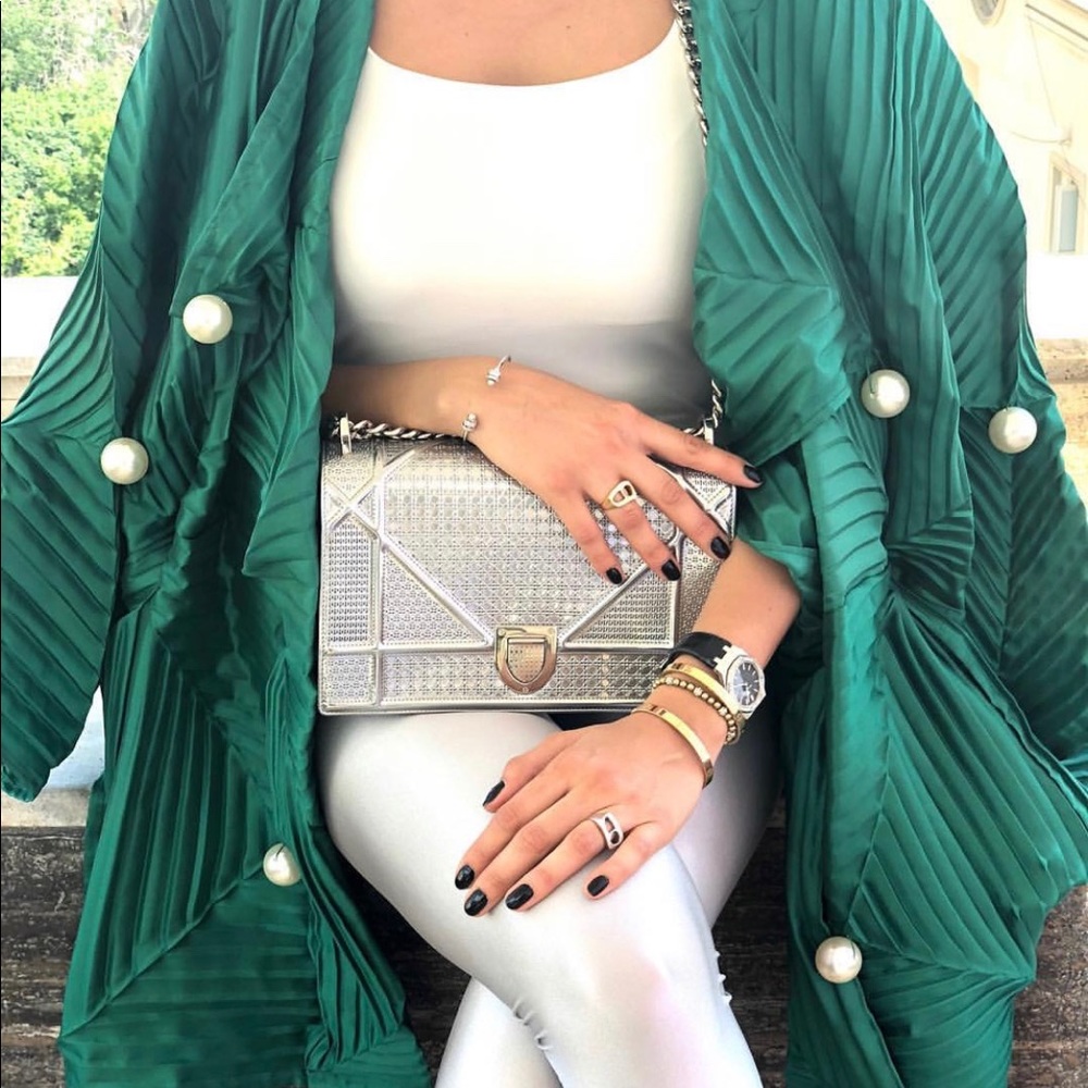 New green/ pearl jacket